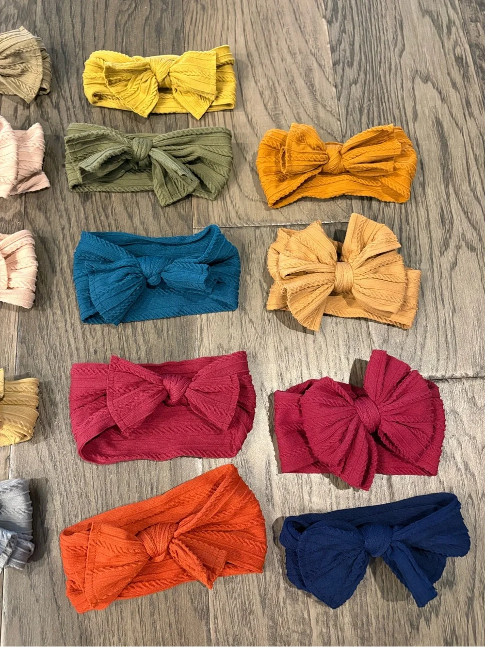 Baby Ribbed Bow Headbands